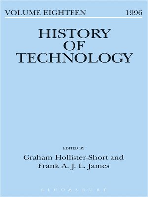 cover image of History of Technology Volume 18